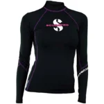 UPF 80 T-FLEX RASH GUARD, długi rękaw, damski (Caribbean/ Onyx/ Black)