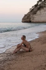 Bikini szydełkowe czarny - obrazek 4