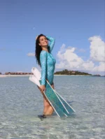 Body damskie z długim rękawem Łuska MALEDIWY - obrazek 2