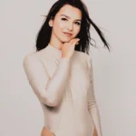 Body długi rękaw wiązane nude