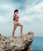 Komplet sportowy top ze spodenkami Pink Mermaid