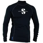 UPF 80 T-FLEX RASH GUARD, długi rękaw, męski (Black/ Grey/ Agean)